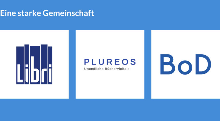 Logos der Unternehmen: Libri: plureos und Bod
