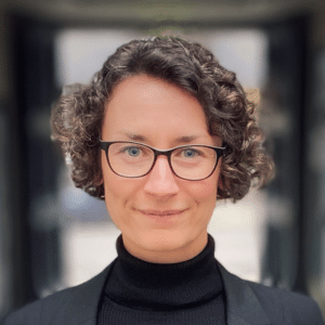 Diana Fröhlich (Kulturkaufhaus Dussmann) auf dem Libri.Campus live 2023