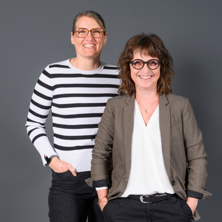 Claudia Ordelmans (Libri) und Pascale Ziltener Trapp (Genossenschaft Schweizer Buchzentrum)
